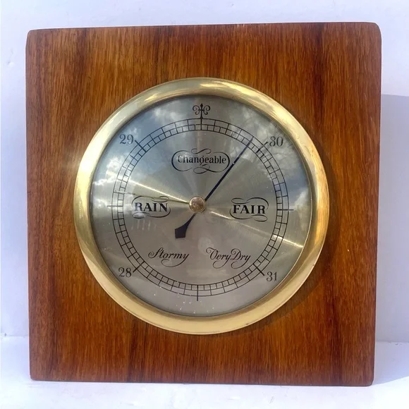 Vintage Barometer Thermometer Hydrometer changeable Humidity Weather Station